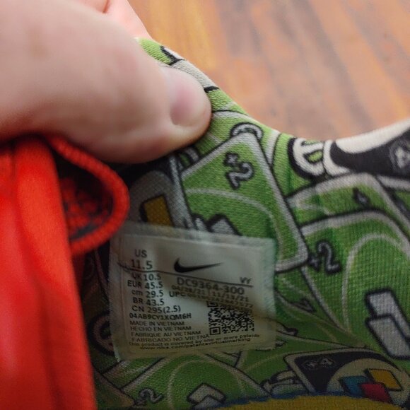 Nike Zoom Freak 3 NRG Green UNO DC9364-300 Men's 11.5 Basketball Shoes 50th Anni - Picture 16 of 16